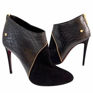 Cesare Paciotti Suede snake Stiletto Heels Ankle Boots 36 EXCELLENT
